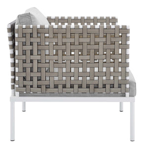 Harmony Sunbrella Basket Weave Outdoor Patio Aluminum Armchair by Modway