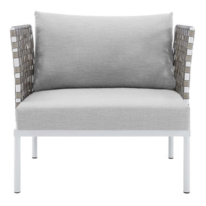 Harmony Sunbrella Basket Weave Outdoor Patio Aluminum Armchair by Modway