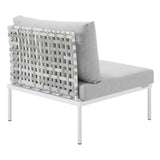 Harmony Sunbrella Basket Weave Outdoor Patio Aluminum Armless Chair by Modway