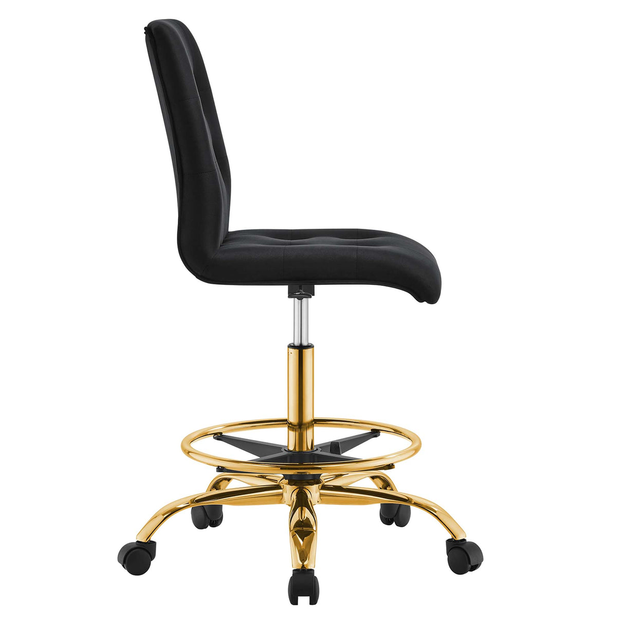 Prim Armless Performance Velvet Drafting Chair by Modway