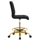 Prim Armless Performance Velvet Drafting Chair by Modway