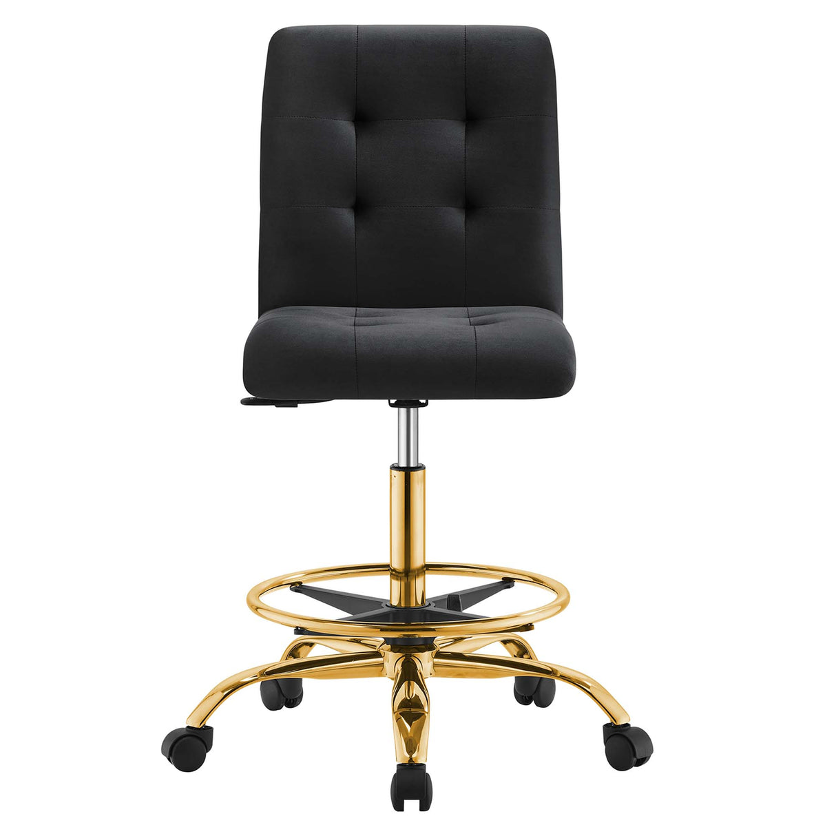 Prim Armless Performance Velvet Drafting Chair by Modway
