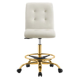 Prim Armless Performance Velvet Drafting Chair by Modway