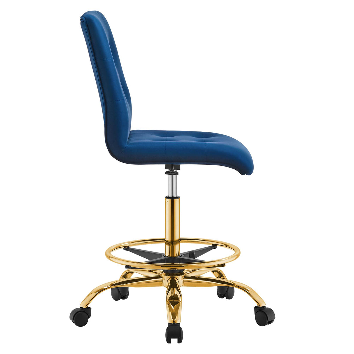 Prim Armless Performance Velvet Drafting Chair by Modway