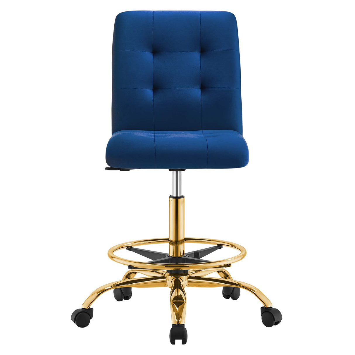 Prim Armless Performance Velvet Drafting Chair by Modway