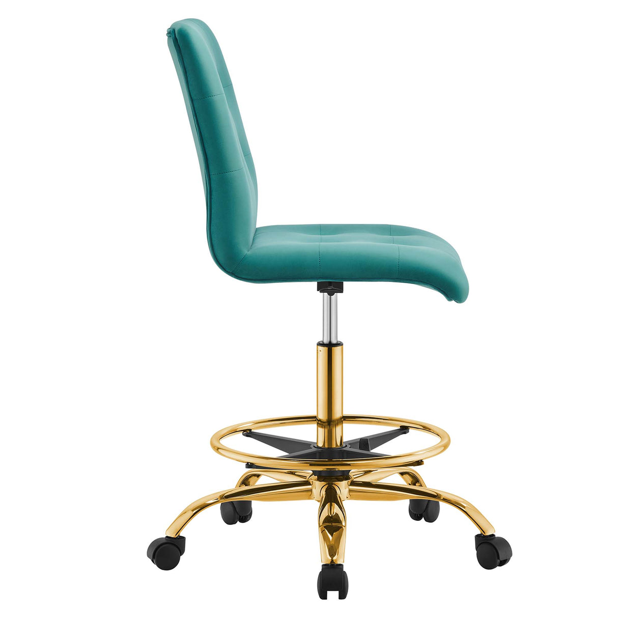 Prim Armless Performance Velvet Drafting Chair by Modway