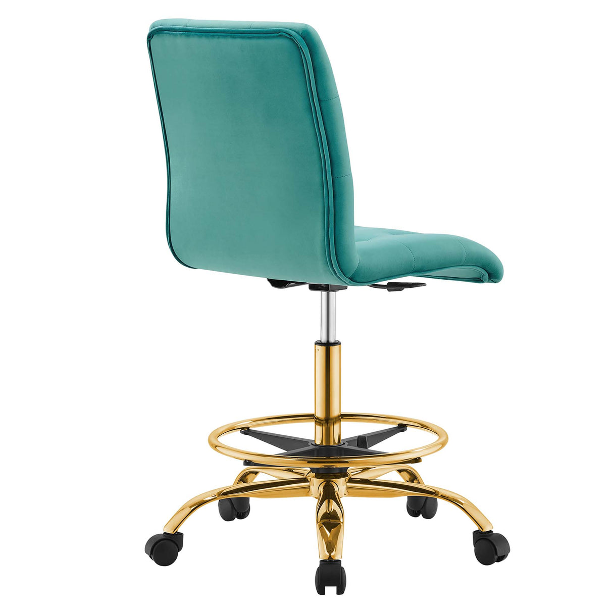Prim Armless Performance Velvet Drafting Chair by Modway