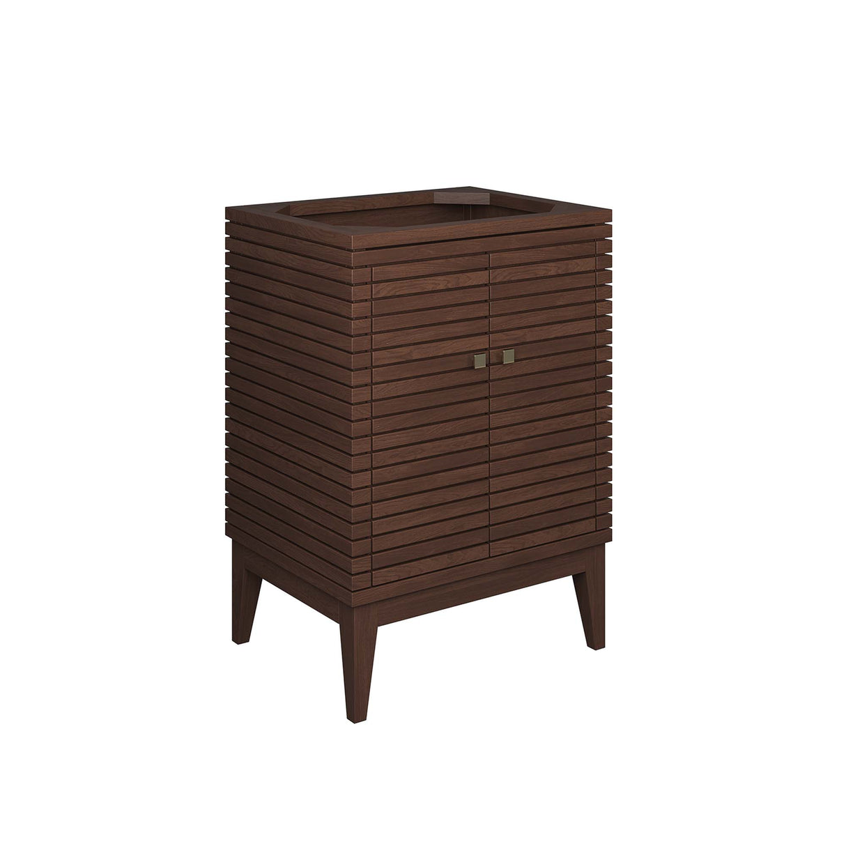 Ledger 24" Walnut Wood Bathroom Vanity Cabinet by Modway