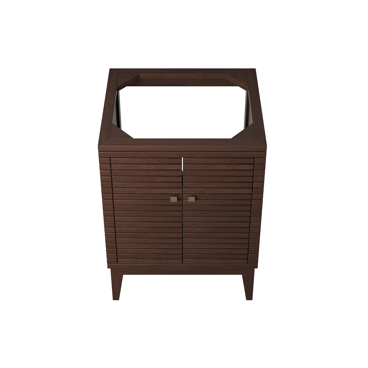 Ledger 24" Walnut Wood Bathroom Vanity Cabinet by Modway