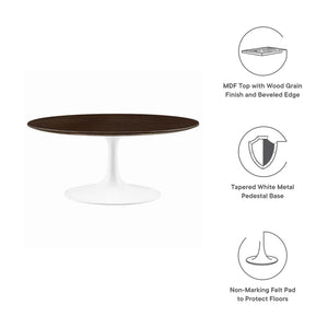 Lippa 36" Round Wood Coffee Table by Modway