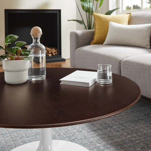 Lippa 36" Round Wood Coffee Table by Modway