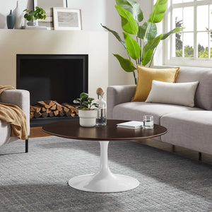 Lippa 36" Round Wood Coffee Table by Modway