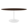 Lippa 60" Oval Cherry Walnut Wood Dining Table by Modway