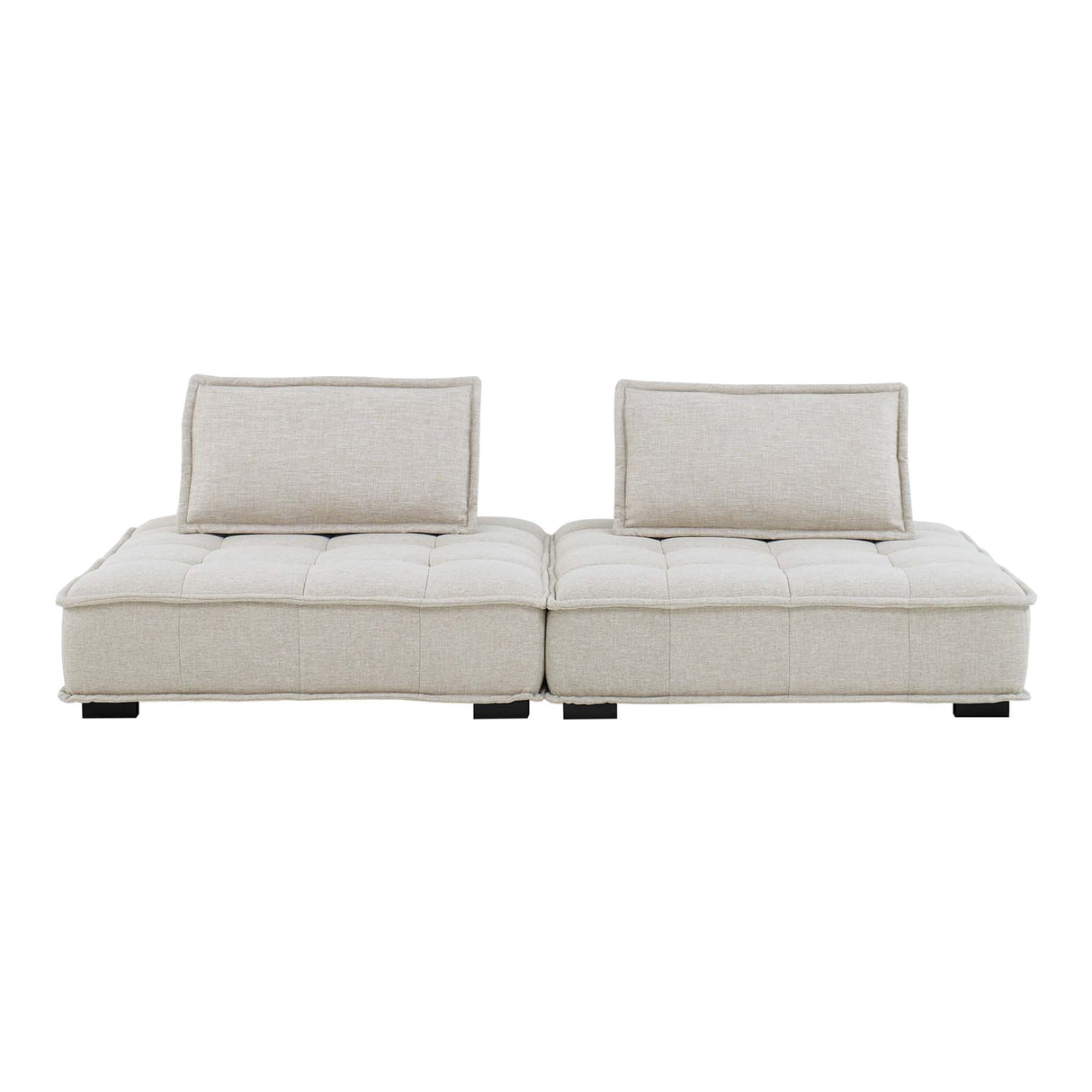 Saunter 2-Piece Tufted Fabric Loveseat by Modway