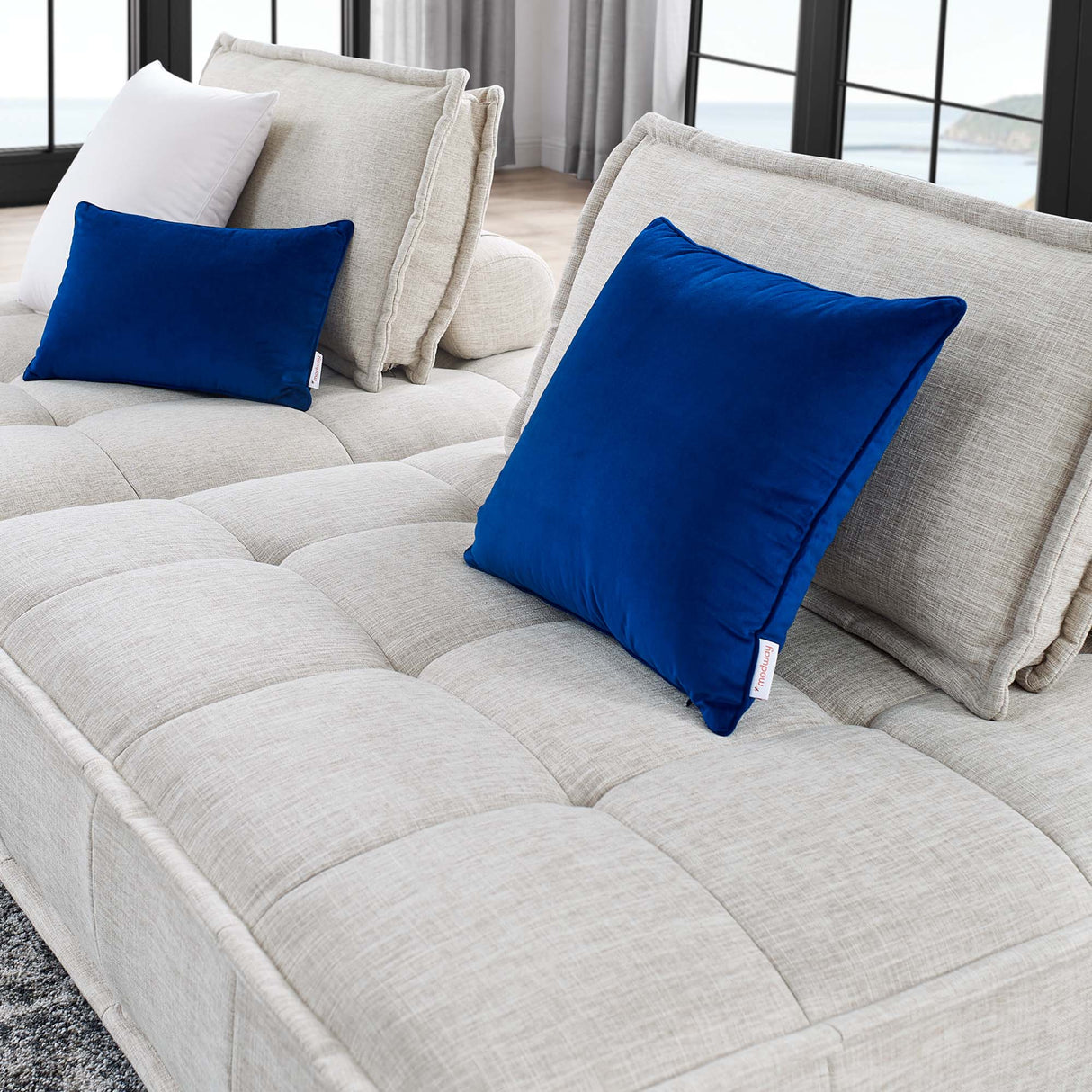 Saunter 2-Piece Tufted Fabric Loveseat by Modway