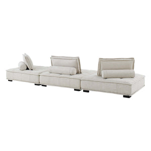 Saunter 3-Piece Tufted Fabric Sofa by Modway