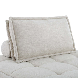 Saunter 4-Piece Tufted Fabric Sectional Sofa by Modway