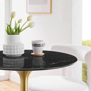 Lippa 28" Round Faux Marble Dining Table by Modway