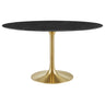 Lippa 54" Oval Faux Marble Dining Table by Modway