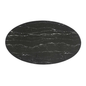 Lippa 54" Oval Faux Marble Dining Table by Modway