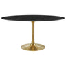 Lippa 60" Oval Faux Marble Dining Table by Modway