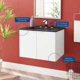 Maybelle 24" Wall-Mount Bathroom Vanity by Modway
