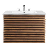 Render 30" Wall-Mount Bathroom Vanity by Modway