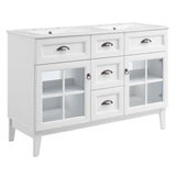Isle 48" Double Bathroom Vanity Cabinet by Modway