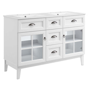 Isle 48" Double Bathroom Vanity Cabinet by Modway