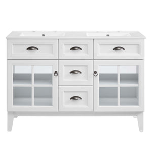 Isle 48" Double Bathroom Vanity Cabinet by Modway