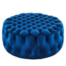 Amour Tufted Button Large Round Performance Velvet Ottoman by Modway