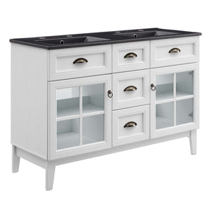 Isle 48" Double Bathroom Vanity Cabinet by Modway