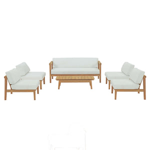 Bayport 6 Piece Outdoor Patio Teak Set by Modway