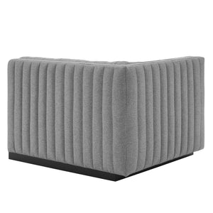 Conjure Channel Tufted Upholstered Fabric Left-Arm Chair by Modway