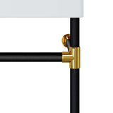 Redeem 24" Wall-Mount Black Stainless Steel Bathroom Vanity by Modway