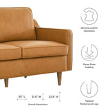 Impart Genuine Leather Loveseat by Modway