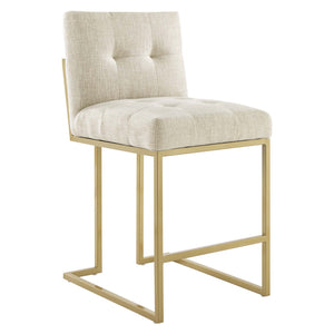 Privy Upholstered Fabric Counter Stool Set of 2 by Modway