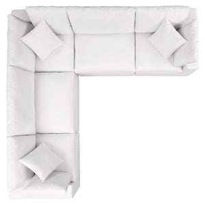 Commix 5-Piece Outdoor Patio Sectional Sofa by Modway