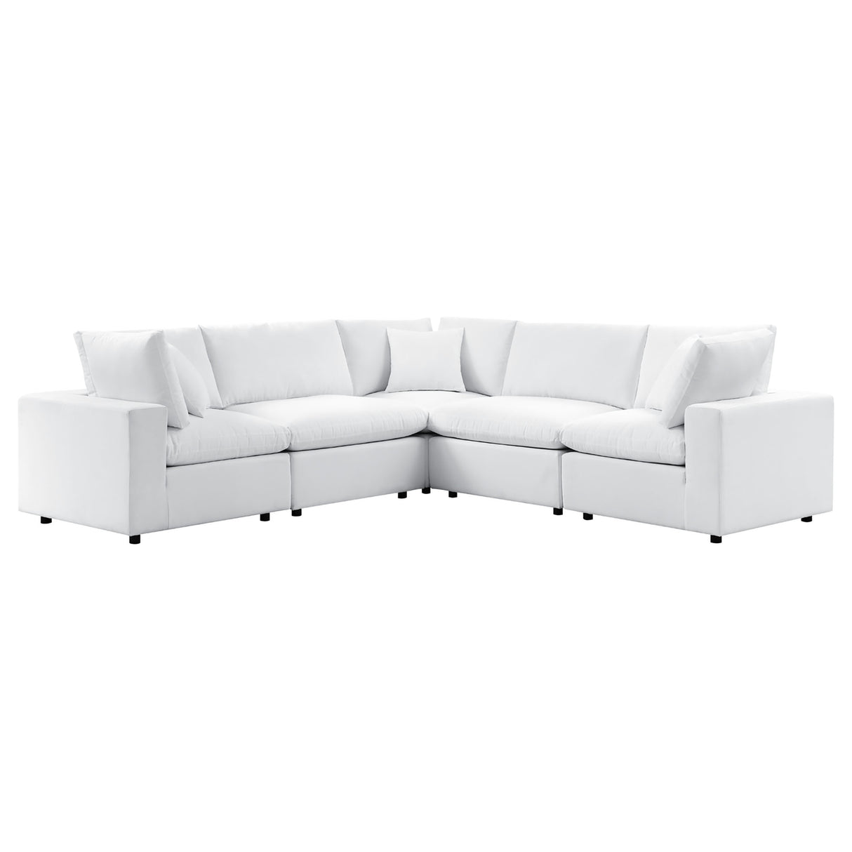 Commix 5-Piece Sunbrella Outdoor Patio Sectional Sofa by Modway