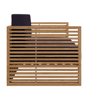 Carlsbad Teak Wood Outdoor Patio Loveseat by Modway