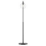 Silo Glass Globe Glass and Metal Floor Lamp by Modway