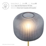 Reprise Glass Sphere Glass and Metal Table Lamp by Modway