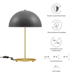 Ideal Metal Table Lamp by Modway
