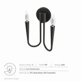 Penrose 2-Light Wall Sconce by Modway