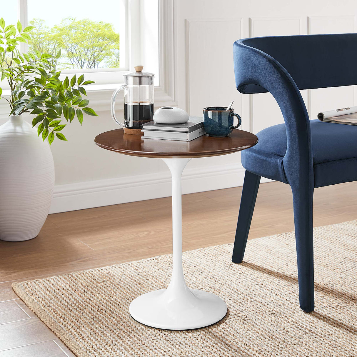 Lippa 20" Round Wood Side Table by Modway