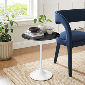 Lippa 20" Round Faux Marble Side Table by Modway