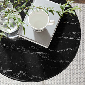 Lippa 20" Round Faux Marble Side Table by Modway