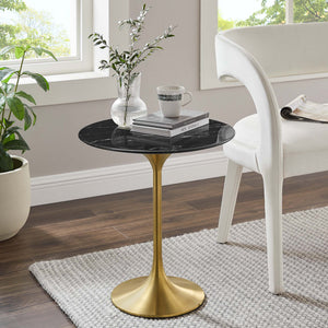 Lippa 20" Round Faux Marble Side Table by Modway