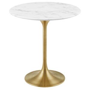 Lippa 20" Round Faux Marble Side Table by Modway
