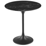 Lippa 20" Round Faux Marble Side Table by Modway